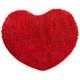 thumbnail image 1 of ZHAOCHENG Alfombra de Baño, Antideslizante, Pelusa, Microfibra, Chenilla, Alfombra de Baño, En Forma de Corazón, Rojo, Alfombra de Piso, Lavable, Antideslizante, Impermeable, Súper Absorbente, 50x60cm, 1 of 5