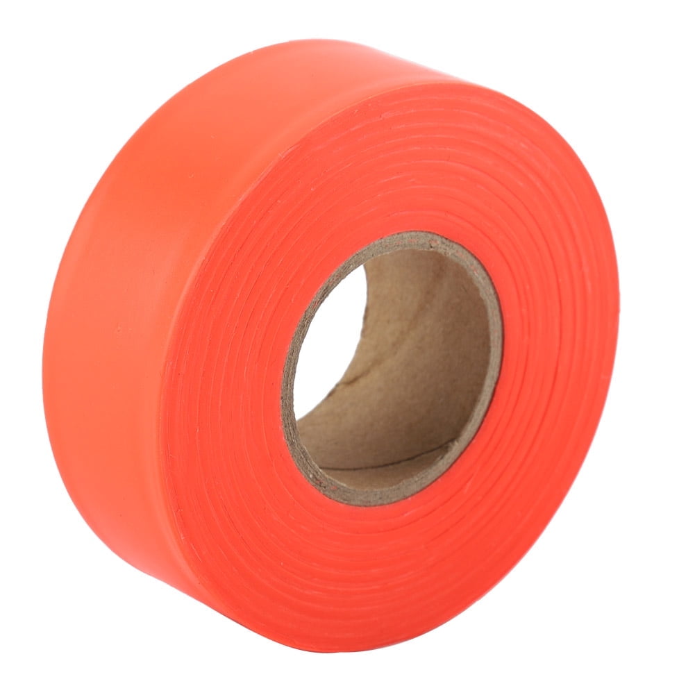 Cinta De Señalización De Alta Visibilidad Naranja | 45 Metros De Largo X 2.5 Cm Ancho | PVC Resistente Para Obras, Camping Y Senderismo
