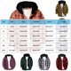 thumbnail image 2 of Ceisia Men's Patchwork Plaid Hooded Button-Up Shirt with Single Chest Pocket for Casual & Outdoor Wear Purple S Gifts, 2 of 3
