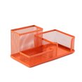 thumbnail image 2 of pitrice Iron Pen Holder Replacement Coated Unfading Anti-corrosive School Dorm Desktop Note Controller Pencil Container Orange, 2 of 9