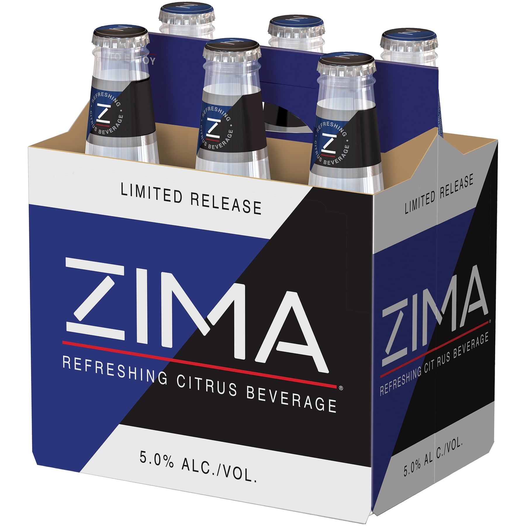 Zima Flavored Malt Beverage, 6 Pack, 12 fl. oz. Bottles, 5% ABV