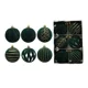 thumbnail image 3 of Bolas navideñas de 8 cm, adornos de color rojo vino, verde y blanco, para árbol de Navidad, decoración de fiesta, esferas navideñas de Año Nuevo 2024, 3 of 5