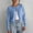 Sky Blue, variant on Women‘s Casual Oversize Solid Color Fall/Winter Long Sleeved Top Sweater Blouse Cardigan