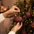 thumbnail image 2 of Christmas Shatterproof Ball Ornaments Set of 16, Hanging Xmas Decorations, Christmas Tree Decorations for Indoor Christmas Tree, Holiday Home Party Seasonal Supplies,9x9Inch, 2 of 3
