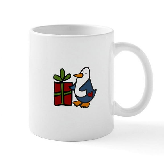 CafePress - Gift Penguin Mugs - 11 oz Ceramic Mug - Novelty Coffee Tea Cup