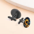 thumbnail image 6 of Sunflower Stylish Shirt Cufflinks Set for Men, Made of Stainless Steel, for Formal Attire, 6 of 6