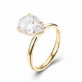 thumbnail image 5 of solitaire jewels 3CT Pear Moissanite Solitaire Engagement Ring For Women, 14K Yellow Gold, 5 of 8