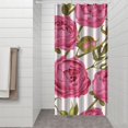 thumbnail image 3 of Waterproof Pioneer Shower Curtain 36x72 Inch Polyester Unique Colorful Floral Shower Curtain for Bathroom Hotel Home Decor with 7 Plastic Hooks, 3 of 4