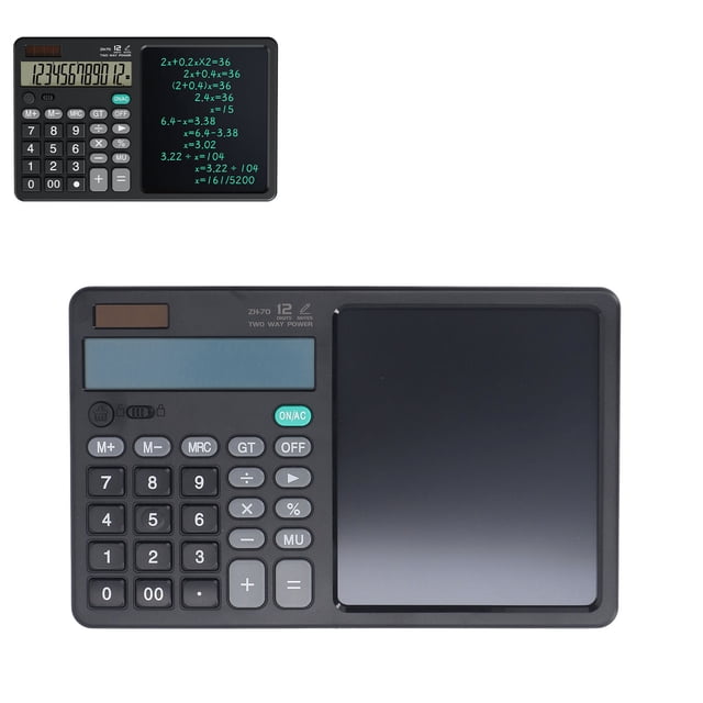 Calculator Notepad, Multifunctional Calculator Handwriting Board Accurate Calculation Calculator LCD Tablet Sketches Memos Math Calculator with Notepad for Office Financial Account