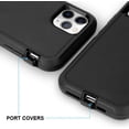 thumbnail image 5 of Case for iPhone 11 Pro, Rugged Durable Defender Heavy Duty 3 in 1 Shockproof Bumper Full Body Protective Cover Phone Case for iPhone 11Pro 5.8'' Display (Black), 5 of 14