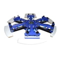 thumbnail image 4 of TECHTONGDA Silk Screen Printing Machine 6 Color 6 Station Manual Press Printer for Shirt Double Rotary, 4 of 6