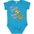 thumbnail image 3 of Inktastic My Safta Loves Me Cute Giraffe Boys or Girls Baby Bodysuit, 3 of 5