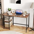 thumbnail image 2 of Gymax Bureau d'Ordinateur 48 Pouces Bureau de Maison avec Étagère de Rangement Réversible et Ajustable, 2 of 10