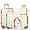 White&Brown, variant on 6 Piece Luggage Sets, with Travel Duffle Bags, Lightweight ABS Hard Suitcase, Black Tan