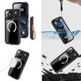 thumbnail image 5 of Waterproof Case for iPhone 17 Pro Max, Built-in Screen Protector, Magnetic Shockproof Rugged [Military Drop Proof] [IP68 Underwater] Heavy Duty Protection Case, Black, 5 of 17