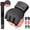 Asteroid Black, variant on BeSAVAGE Boxing Hand Wraps Gel Padded Inner Gloves with Wrist Wraps for MMA, Muay Thai, Kickboxing, Training Green(S/M)