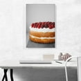 thumbnail image 2 of ARTCANVAS Raspberry Cake with Frosting Canvas Art Print - Size: 26" x 18" (1.50" Deep), 2 of 9