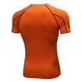 thumbnail image 2 of Men's Short Sleeve Sleeve Quick Dry Breathable Fitness T-Shirt Quick-Dry Workout Shirt, 2 of 3