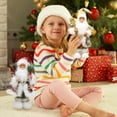 thumbnail image 3 of HUONA Christmas Traditional Santa Figurine 30CM Standing Santa Claus Ornament Christmas Holiday Home Decorations and Collectibles Type 2, 3 of 9