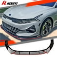 thumbnail image 5 of 3PCS Set Front Bumper Lip For KIA K5 GT, GT-Line, EX, LX 2020-2024 All Models, Bumper Front Spoiler Air Dam Chin Front Splitter Lip Lower Protector, Gloss Black with Red Trim, 5 of 5