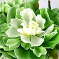 thumbnail image 6 of Lifelike Artificial Flower Arrangement in Vase – Real-Touch Silk & PU Bouquet, Faux Water, 9.8" Home Decor Centerpiece, green, 6 of 22