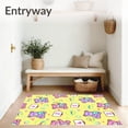 thumbnail image 3 of ODIKA 4'x6' Machine Washable Non-Slip Area Rug, Counting Bears with Mathematical Symbols Learning Activity Surface High Traffic Rug with Pad, Yellow, 686635, 3 of 8