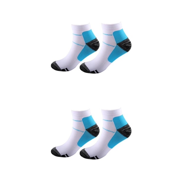 Minnieouse 2 unids/set calcetines de compresión para aliviar la fatiga del pie para mayor calcetines de compresión del pie azul L/XL azul L/XL 2Conjunto