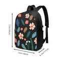thumbnail image 4 of YFYANG 17" Laptop Backpack, Floral Leaf Pattern Fashion Travel Work Backpack with USB and Headphone Cable Interface for Men and Women, 4 of 8