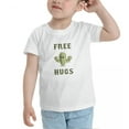 thumbnail image 3 of Free Hugs Cactus Cute Toddler T-Shirts for Boys Girls (White, 4T), 3 of 5