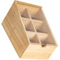 thumbnail image 4 of Bolsa de té Soporte de bambú Contenedor de dulces para el hogar Cesta con compartimiento de café instantáneo HOMEMAXS HaoMX115566179, 4 of 7
