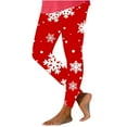 thumbnail image 6 of Kaemgyyd Christmas Day Leggings for Women Cute High Waisted Skinny Tights No See Through Cycling Workout Yoga Pants, 6 of 6