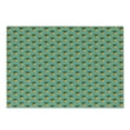 thumbnail image 1 of Fruit Cutting Board, Tropical Pineapples and Leaves Exotic Hawaiian Cuisine Vintage Design, Decorative Tempered Glass Cutting and Serving Board, Small Size, Turquoise Yellow, by Ambesonne, 1 of 1