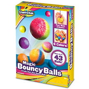 Creative Kids DIY Magic Bouncy Balls - Create Your Own Crystal Powder Balls Craft Kit for Kids - Includes 25 Bags of Multicolored Crystal Powder  5 Molds - Makes Up to 43 Balls