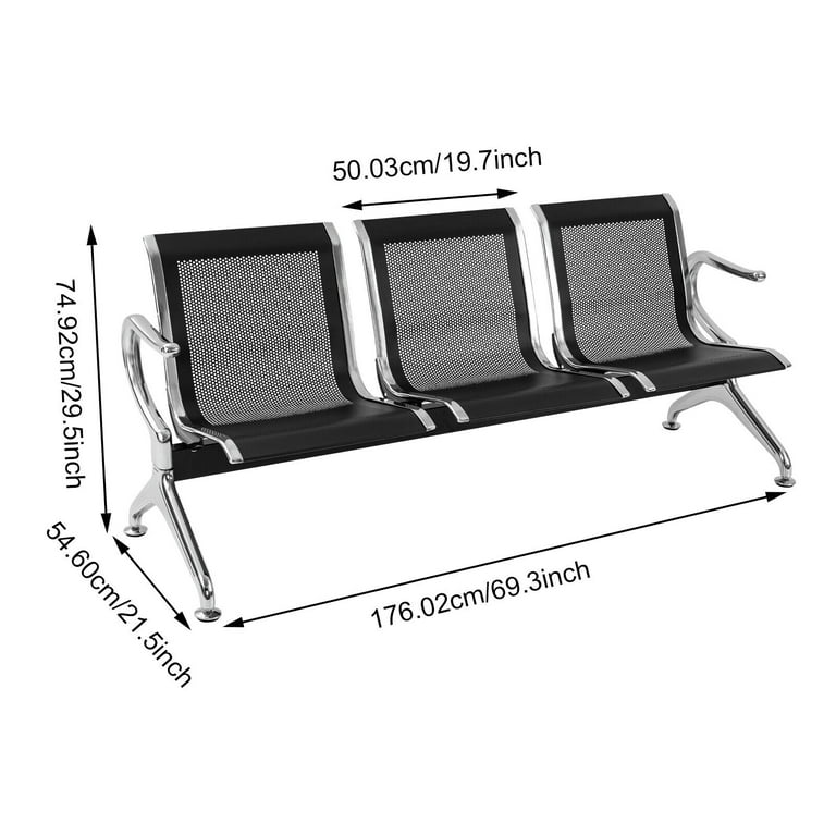 Airport bench 3 seater sale