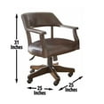 thumbnail image 2 of Rudy Chaise de Jeu Réglable en Similicuir, Noyer Moyen, 2 of 4
