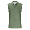 thumbnail image 4 of Men's Sleeveless T-Shirts Casual Collared Workout Tank Tops Summer V Neck Lightweight Breathable Loungewear, 4 of 6