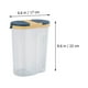 thumbnail image 3 of Caja de almacenamiento de granos con tapa de 1 pieza Tarro de almacenamiento de doble rejilla transparente azul oscuro, 3 of 7