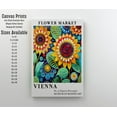 thumbnail image 2 of Flower Market Poster Vienna Vibrant Floral Wall Art Boho Botanical Print for Living Room Bedroom or Kitchen Colorful Vienna Market Scene, 2 of 3