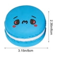 thumbnail image 2 of Sktrjpolfis 1Pc Macaron-Shaped Squeezable Toy Soft Rubber Squishy Toys Cute Decorative Toy Portable for Home Office Desk Commute Travel Decoration, 2 of 5
