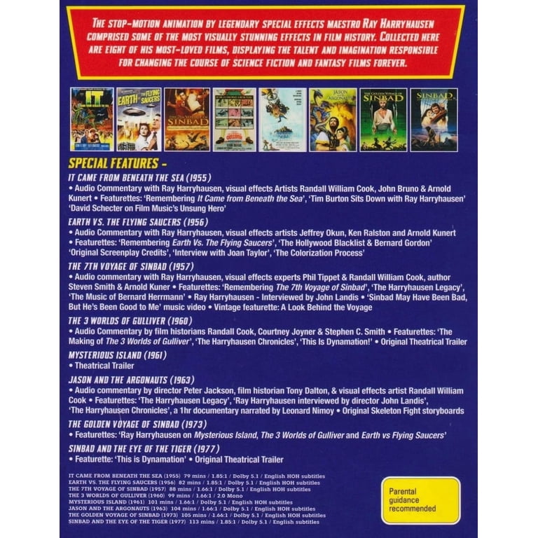 Via Vision, Ray Harryhausen: The Ultimate Collection, 8-Disc Blu