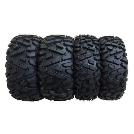 - Set of 4 New ATV Tires AT 25x8-12 Front & 25x11-10 Rear 6PR P350 - 10163/10249