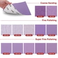 thumbnail image 7 of Uxcell 10pcs Sand Papers - [3.6 x 9 Inch x 600 Grits] Sandpaper Sheets for Metal Auto Wood Polishing and Scratches Removing, Alumina Abrasive Purple, 7 of 7