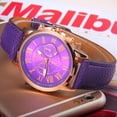 thumbnail image 2 of Reloj de mujer con correa de tres ojos Reloj de mujer de moda con romanos graduados, 2 of 6