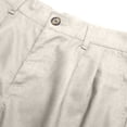 thumbnail image 5 of Gaukiv Men's Pleated Shorts Lightweight Casual Beach Bottoms Light Gray M, 5 of 5