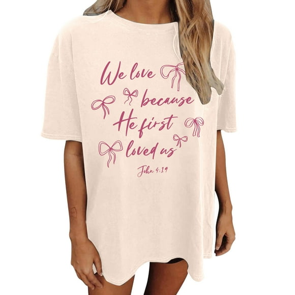 YDLCAFD Elegant Tops for Women Shirts for Women Oversized Print Shirts Graphic Tee Vintage Tshirts Casual Tops Nike Shirts for Women Spf Shirts for Women