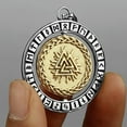 thumbnail image 4 of K-KED Vintage Viking Nordic Raytheon Rune Rotating Stainless Steel Pendant Necklace, 4 of 6