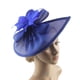 thumbnail image 4 of 2 uds sombrero de malla para mujer cóctel fiesta de té pastillero sombrero Kentucky Derby azul rosa rojo Zulema sombrero tocado, 4 of 8
