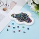 thumbnail image 4 of 112pcs Crystal Birthstone Pendants 8 Colors Round Glass Rhinestone Charms Stainless Steel Crystal Charms with Jump Rings for Jewelry Necklace Bracelets Earrings Making, 4 of 5