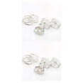 thumbnail image 4 of yingyy 6 Pcs/Set Fashion Women Finger Tip Knuckle Stackable Band Mid Rings Jewelry Gift silver 2Set, 4 of 5