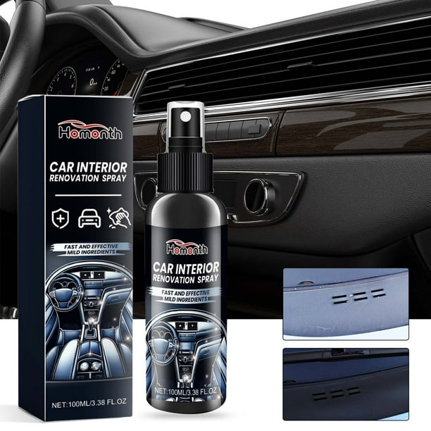 Spray restaurador de plástico automotriz, pintura para renovar paneles de cuero y salpicadero, 100 ml.
